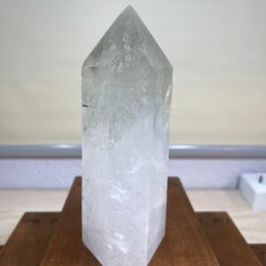 Cuarzo fantasma de cloritas, mineral natural