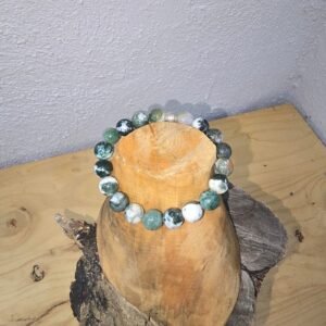 Pulsera de Agata Arbol, mineral natural