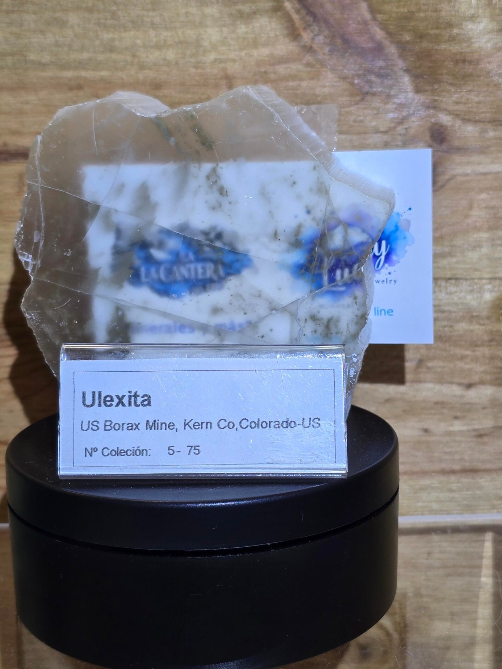 Ulexita (piedra television) mineral natural