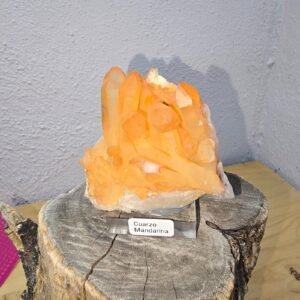 Cuarzo Mandarina, mineral natural