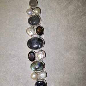 pulsera multimineral y plata de 925, AAA