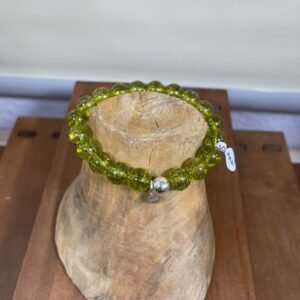 Pulsera olivino piedra natural