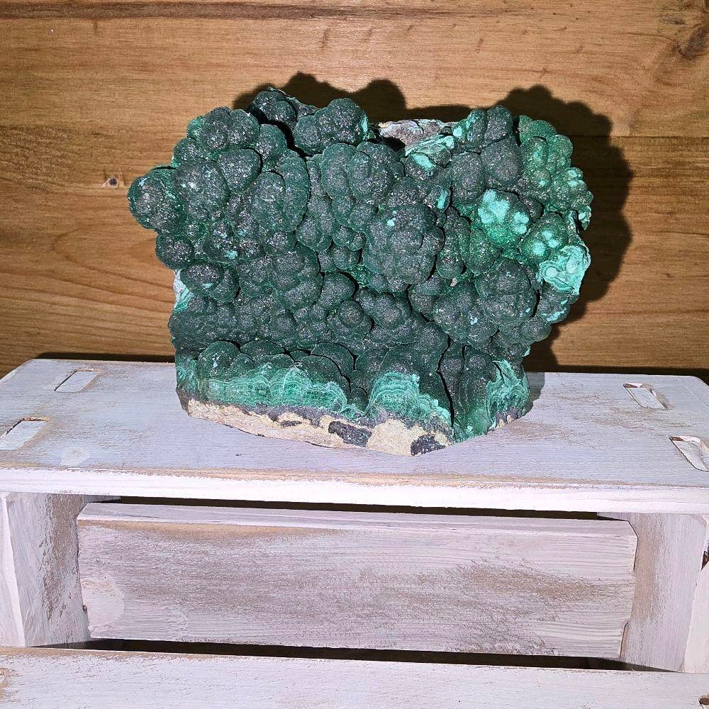 Espectacular malaquita botroidal piedra natural