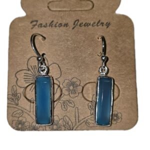 Pendientes de Calcedonia Engarzados en Plata 925 Joyería de Moda Elegante y Duradera