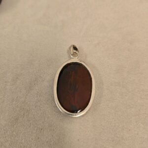 Colgante jaspe rojo y plata 925