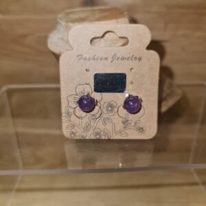 Pendientes de Amatista en plata 925
