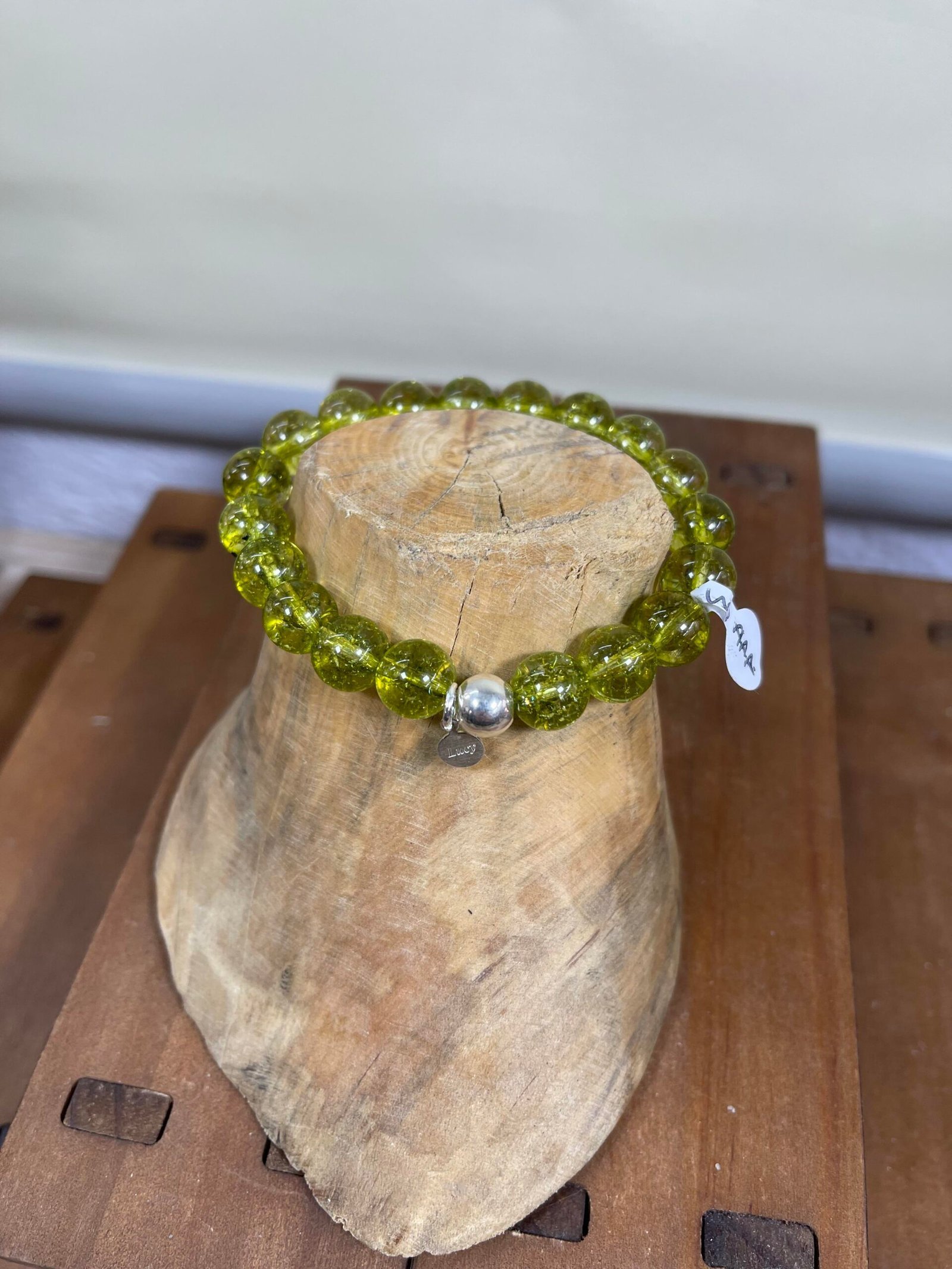 Pulsera olivino piedra natural - Imagen 3