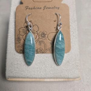 Pendientes amazonita y plata 925