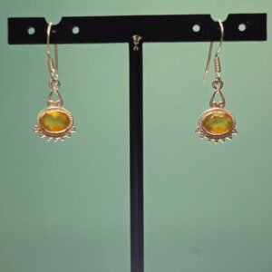 Pendientes de Citrino (amatista recalentada) engarzados en plata 925